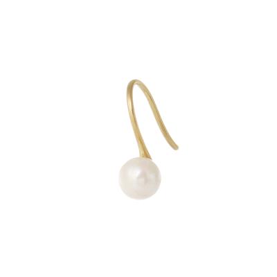 China Hot-selling Environmental Friendly Stainless Steel Women's Party Event Jewelry 14K Gold Plated Pearl Earrings for sale