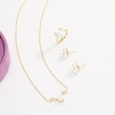 China Newest High Quality Fashionable Animal Jewelry Setgift Set, Copper Alloy Jewelry, Freshwater Pearl Jewelry for sale