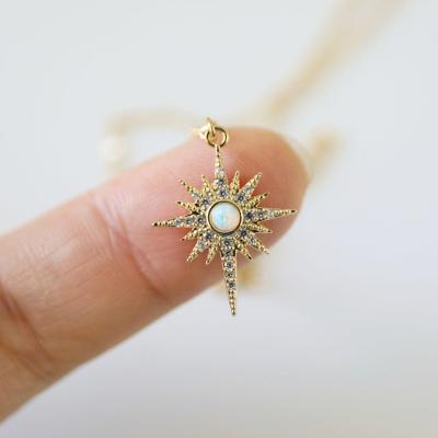 China Charm Necklace Environmentally Friendly Fashion Polaris Gift Accessories Butterfly Opal Necklace for sale