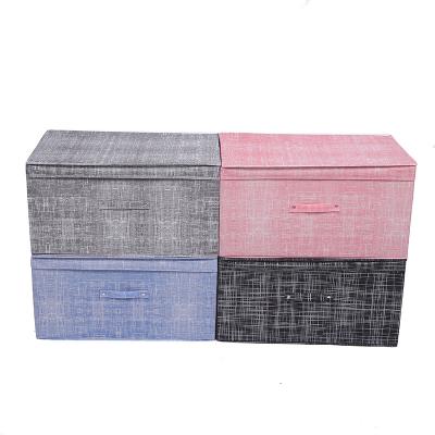 China Suitable Denim Series Quality Viable Price Guarantee Waterproof Storage Box With Lid for sale