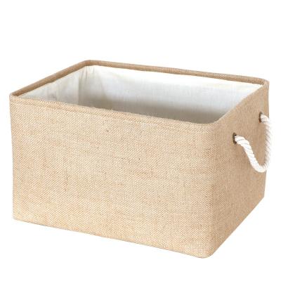 China Viable the fine quality high quality cheap price basket folding fabric storage box for sale