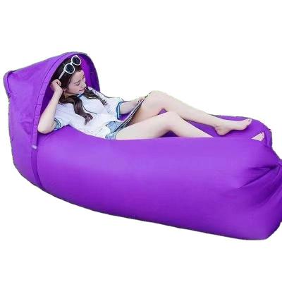 China Safety Buckle Inflatable Feature &Stake Parasol Design Sofa With Phone Pocket Waterproof Air Sofa for sale