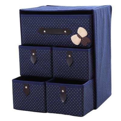 China Sustainable Hot in Amazon Lovely Foldable Wardrobe Storage Stool with Drawer for sale