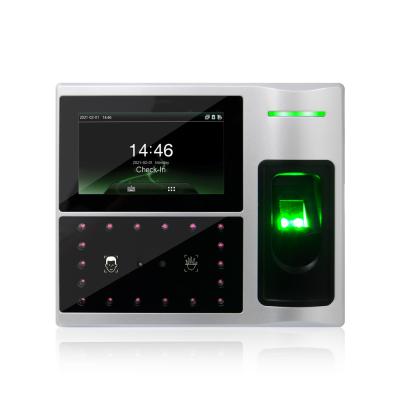 China Door Lock Palm Recognition Machine Face Verification Time Attendance System With Payroll System Software for sale