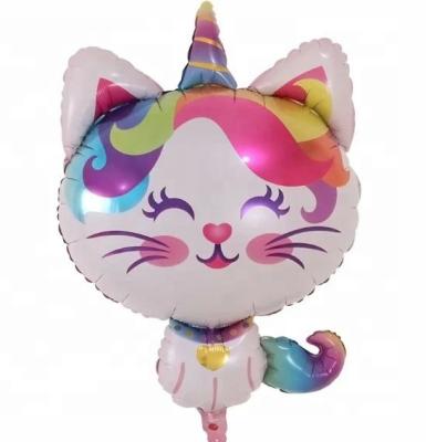 China Personalized Party Decoration Fashion Cat Shape Lovely Foil Mylar Balloons For Party Decoration for sale