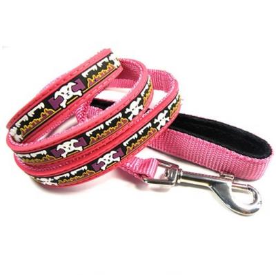 China Sustainable Promotion Good Quality Polyester PVC Retractable Dog Leash for sale