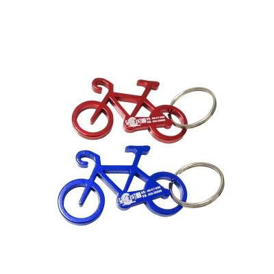 China China Customized Bicycle Shape Portable Stainless Steel Metal Bottle Opener Key Chain For Wedding Gifts for sale