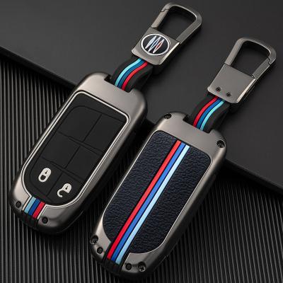 China High Quality Car Key Cover Case Fob For Jeep Renegade Compass Grand Cherokee For Chrysler 300C Wrangler Dodge Car Accessaries Key Chain for sale