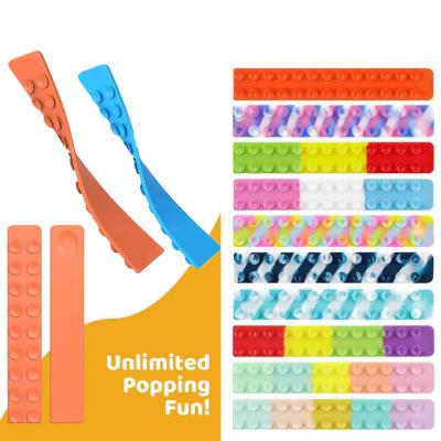 China Newest 2022 Round Rectangular Shape Jumping Squidpop For Original Toy Anti-Stress Play Squidopops E283 Wiggling Snap Silicone for sale