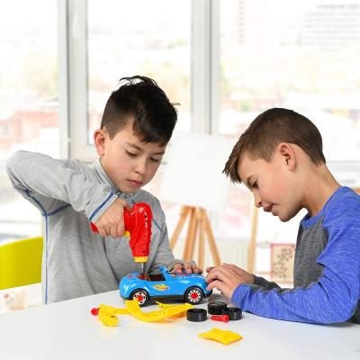 China RC Model Racing Car Toys Building Kit Take Apart Car Toy with Drill Tool for Boys Girls Lights and Sounds Push Back Gifts for Kids RC Model for sale