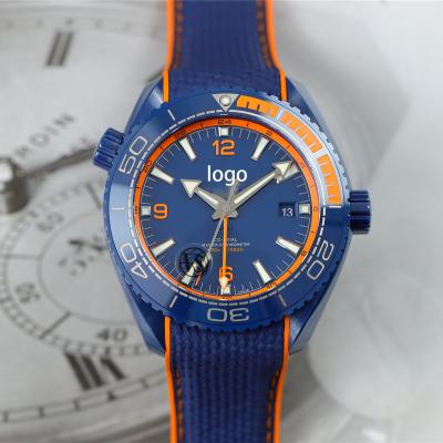 China Auto Date Noob New VS 8906 Movement Watch Movement Blue Rubber Strap Dive Blue Ceramic Watch for sale