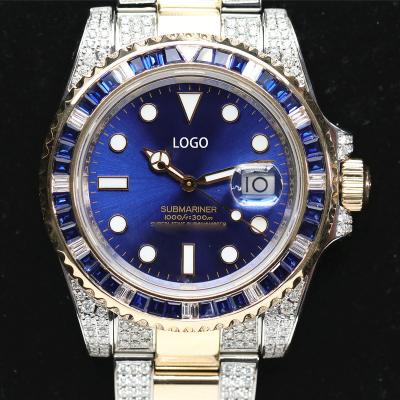 China Automatic Date 3235 Luxury Watch Gold Watch Blue Submersible Movement 41mm 3135 Movement 40mm Clean Watch for sale