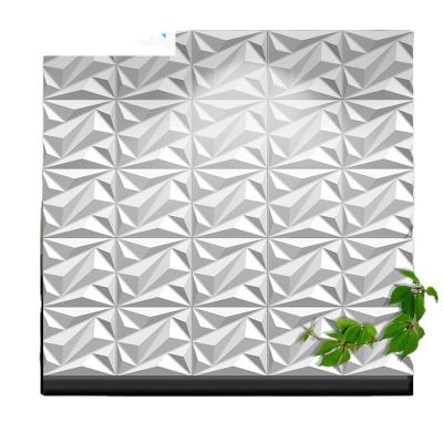 China P1004-1 3d modern high quality three-dimensional three-dimensional pvc wall panel background wall panel wall sticker bump reli for sale