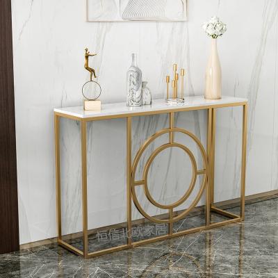 China New Ariston White And Silver Dragon Simplicity Marble Table Top Light Luxury Postmodern Console Table XGZ007 for sale