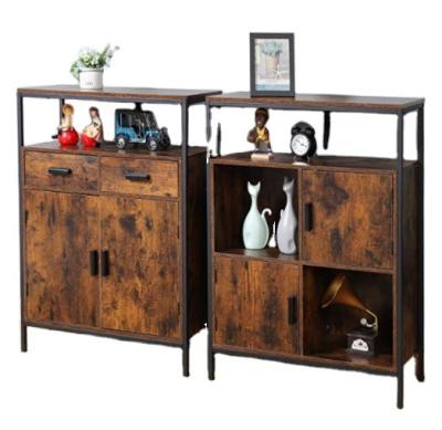 China Restoring Ways WG4007YT Coffee Station Open Storage Color Antique American New Retro Locker With Many Drawer Pulls Stand Up Buffet Cabinet For Living for sale