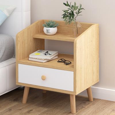 China CG3002JJ Nightstand CG3002JJ White Simple Modern Three Drawer Bedside Storage Cabinet Small Table High Quality Nordic Wooden Side Nightstand Custom for sale