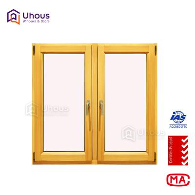 China Swing Aluminum Wood Window Customized Various Styles for sale