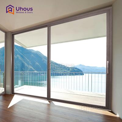 China Latest design high quality windows door and low price aluminum alloy sliding doors patio door for sale