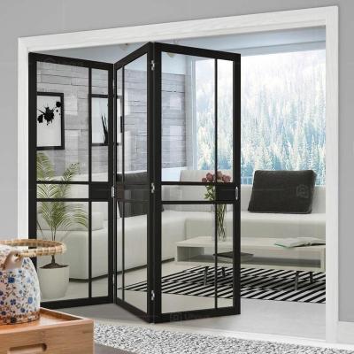 China Exterior Aluminum Glass Bifold Door 4m Heavy Duty Bi Folding Door for sale