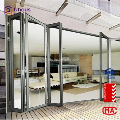 China China Contemporary Aluminum Bifold Door Design Drawing for sale