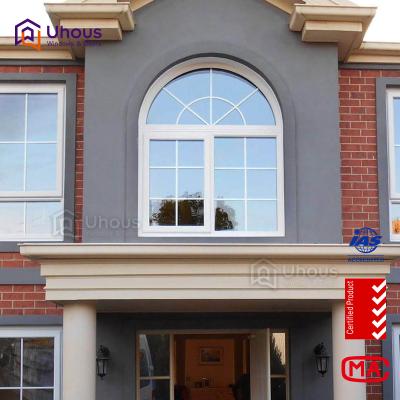 China Swing High Quality Half Moon Glass Aluminum Windows for sale