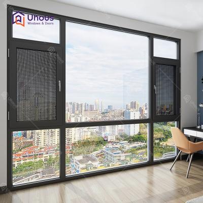 China 2021 Supplier Superior Aluminum Window Energy Saving Doors Folding Screen Aluminum Window With Approved for sale