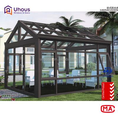 China Glass Pods Plants Villa Polycarbonate Sunroom Porch Summer House Gaden Lowes Aluminum Garden Room for sale