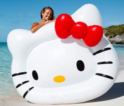 China PVC Hello Kitty Inflatable Pool Float Raft Air Mattress for sale