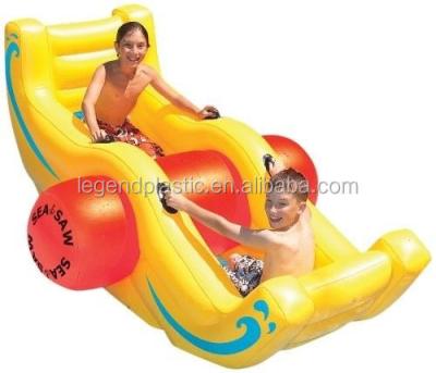 China 6p PVC Inflatable Swimming Pool Toy Swimming Float Giant Seesaw Water Tower for sale