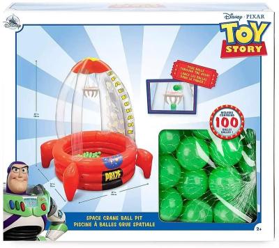 China Women's Ball Pit Toy Story Inflatable Space Crane for sale