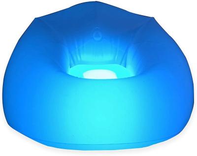 China Inflatable women chair with multicolored lights for kids, teens for sale