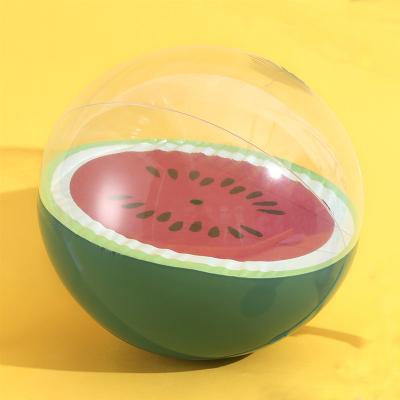 China Outdoor water fun PVC toys 3D inflatable colorful custom logo custom pitaya pitaya/grape fruit/watermelon inflatable beach ball for sale