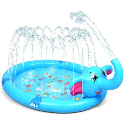 China Custom Outdoor Water Fun Splash Mat High Quality Play Mat Sprinkler Equips Elephant Sprinklers Sprayer For Kids for sale