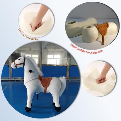 China Ride On Toy New Plush Horse Riding Toy Instead Of The Traditional Rocking Horse Toy Can Ride Like Real Horse for sale