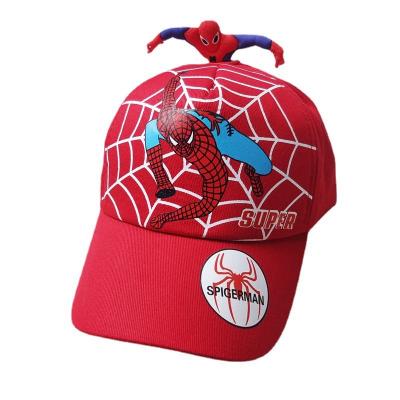 China JOINT Anime Children's Newcomer Cartoon Hero Cool Boys Outdoor Sports Sun Hat Spiderman Baseball Hat for sale