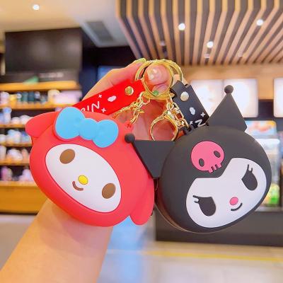 China Zero Storage Melody Small Coin Purse Anime Fashionable Japanese Silicone Cartoon Wallet Key Chain Kawaii Dog Keychain for sale