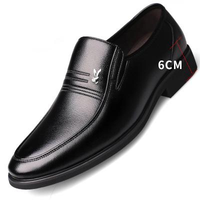 China Light Two Layer Cowhide Outdoor PU Striping Rubber Sole Custom Men Dress Leather Shoes Men for sale