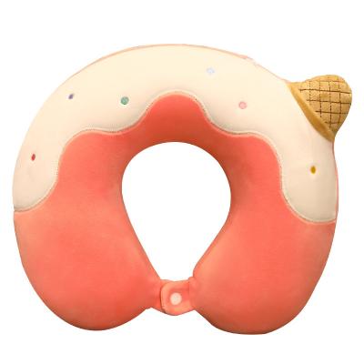 China Art Decor Cartoon Memory Foam Fruit Neck Pillow Plush U Shaped Toy Can Be Customized Logo Pattern Size Type for sale