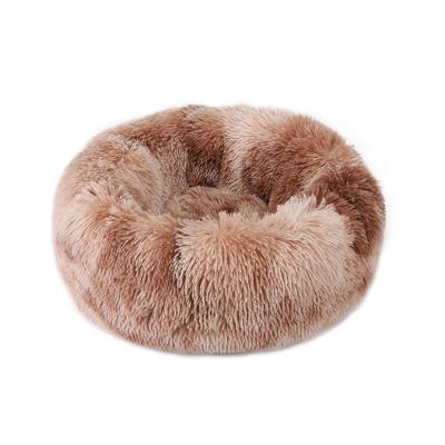 China Breathable Soft Washable Comfortable Pet Bed Around Nest Sleeping Sofa For Cats And Dogs Tie Dye Color for sale