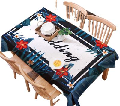 China New Small Style Eco-friendly Nordic Fresh Waterproof Cloth Tablecloth Tea Table Cloth for sale