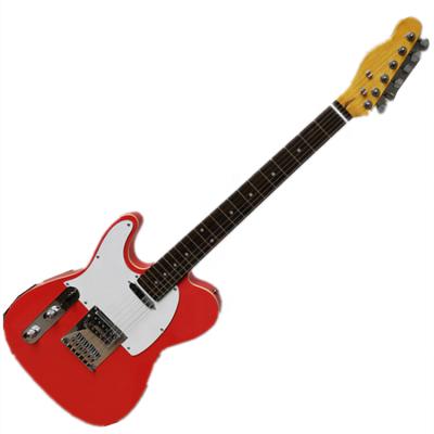 China Reasonable TL 6 Normal String Left Handed Electric Guitar with Chrome Hardware, Body Binding for sale