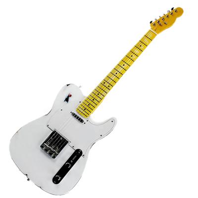 China Exquisite cheap tl electric guitar with Chrome hardware, stereo switch for sale