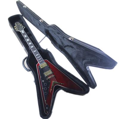 China Exquisite Electric Guitar 6 Strings Vol V Left Hand Electric Guitar With Black Hardcase, Can Be Customized for sale