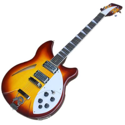 China Guitar Lovers 6 String Semi-Hollow Body Electric Guitar with Rosewood Fingerboard, Chrome Hardware for sale