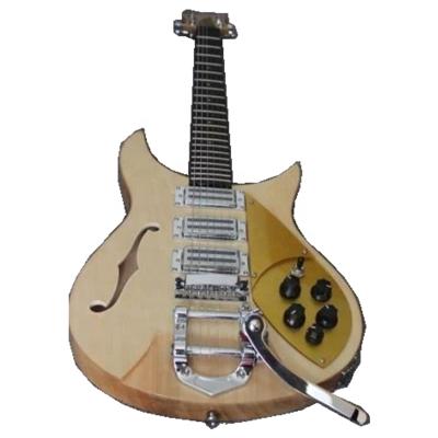 China Guitar Lovers Huiyuan 6 String Semi-Hollow Body Electric Guitar with Tremolo Bridge for sale