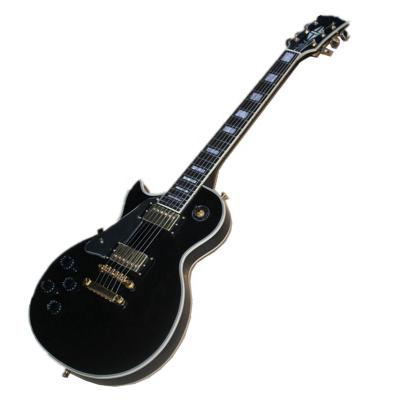 China Huiyuan reasonable LP left handed electric guitars with gold hardware, binding body, offer customize for sale