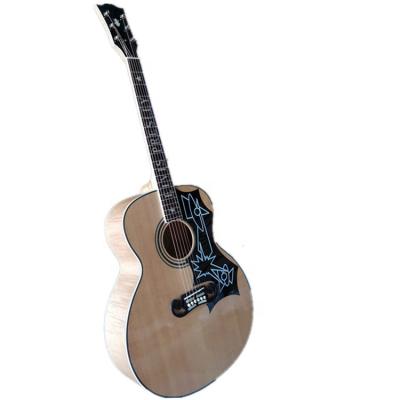 China Fir Huiyuan 43 Inch 6 String Cavity Body Acoustic Guitar with Flame Maple Back/Side, Accept OEM for sale