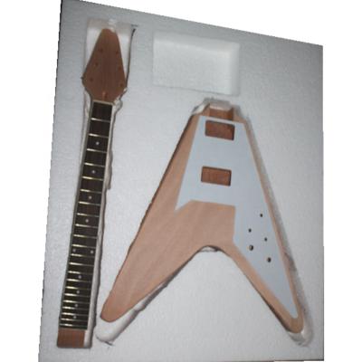 China Durable OEM Guitar Body and Neck Body Electric Guitar Semi-Complete Parts and Accessories for sale