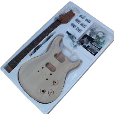 China Rosewood durable fingerboard body semi-complete electric guitar parts and accessories for sale