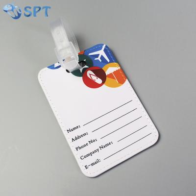 China Bohemian Sublimation Printed Blanks Custom Luggage Tag for sale